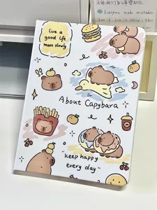 Cute capybara hardcover notebook a5 diary journal aesthetic school stationery supply