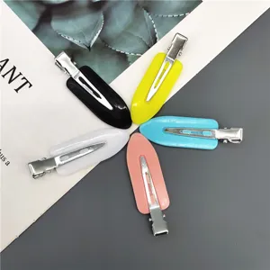 Colorful candy makeup hair clips seamless duckbill clips for daily styling and beauty.