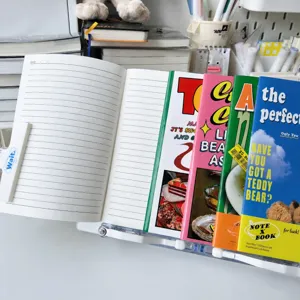 American cartoon creative saddle-stitch notebook with practical ruled inner pages for daily study.