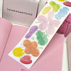 Note Adesive Colorate in Rotolo Stile Ins Minimalista Planner Decorativo Adesivo Strappabile Forniture Cartoleria