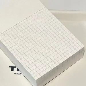 Thick grid memo pad note paper squared sticky notes student stationery study office supply