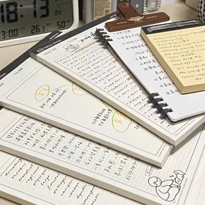 Minimalist B5 Grid Notepad Student Tearable Study Notebook Writing Pad For School Office Daily Note Taking Stationery