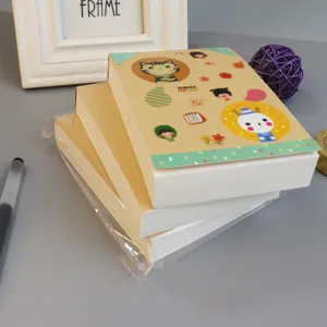 Kraft paper notebook thick blank sketch pad student draft book cute stickers memo notepad