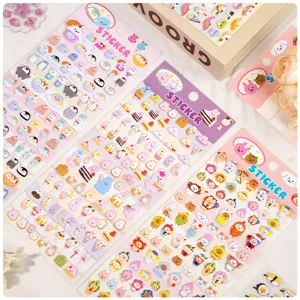 3D cute cartoon food mini puffy stickers for kids DIY crafts scrapbook and phone decoration