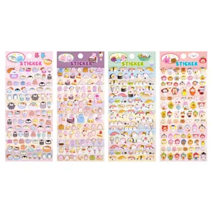 3D cartoon cute food mini puffy stickers set, perfect for DIY craft, albums and phone decoration.