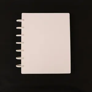 White discbound card binder photo album with mushroom rings for star-chasing cards and photo storage