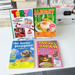 American cartoon creative saddle stitch notebook cute daily journal stationery for students.