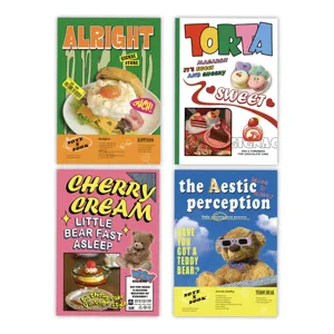 Retro American style journal notebook set, cute aesthetic stationery for daily writing and study.