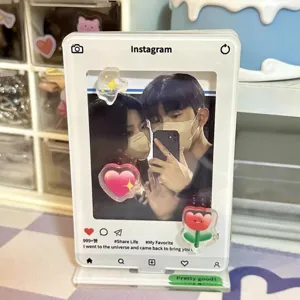 Marco de fotos estilo Instagram de acrílico para soporte de exhibición polaroid