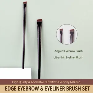 Synthetic Fiber Blade Eyeliner Brush Precision Angled Eyebrow Brush Single Makeup Brush Professional Beauty Tool