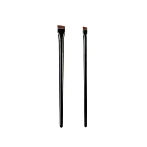 Professional ultra-thin angled eyeliner and eyebrow makeup brushes set for precise lines