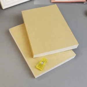 Minimalistisches Kraftpapier Notizbuch Verdichtetes Retro Konzeptheft Leeres Tagebuch Für Büro Und Schule