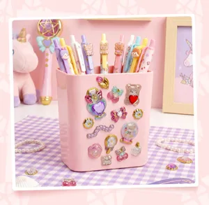 Cute 3D resin crystal rhinestone decorative stickers for stationery DIY and journaling.