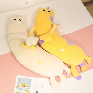 Schattig Lang Kat Pluche Kussen Zacht Gevuld Dier Speelgoed Schattige Slaapgezelschap Kussen Kawaii Verjaardagscadeau Voor Meisjes