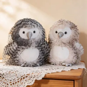 Simulation Owl Plush Toy Long Hair Stuffed Animal Cute Bird Aromatherapy Doll Home Decor Souvenir Gift