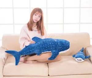 Cute whale shark plush toy big pillow soft doll cute birthday gift for girls cozy home decor