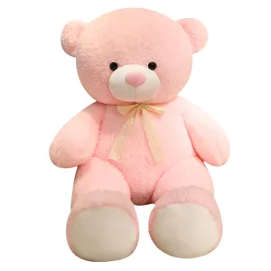 Giant pink teddy bear plush toy cute stuffed animal large hugging doll birthday gift