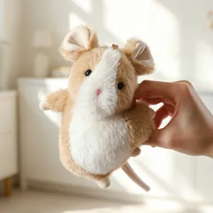 Lindo Simulación Ratón Muñeco de Peluche Colgante Suave Sanación Animal de Peluche Juguete Bolsa Colgante Adorno Regalo