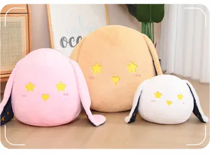 Mignon Lapin Étoilé Oreiller Peluche Doux Kawaii Poupée Lapin Jouet Décoration Lit Cadeau