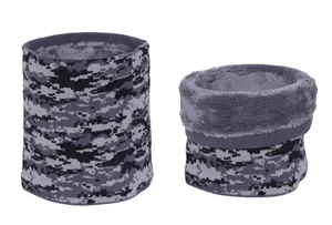 Winter fleece thickened camouflage neck warmer outdoor windproof thermal pullover scarf