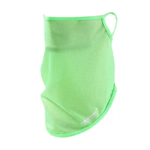 Summer breathable mesh sun protection face mask with ear loops for outdoor cycling and fishing.