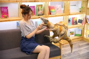 Grande peluche de dinosaure de simulation, douce poupée en peluche pour cadeau d'enfant.