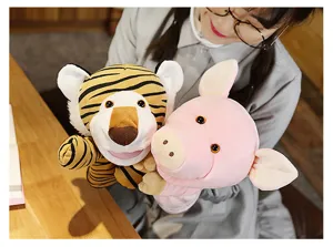 Cute animal hand puppets plush toys set, perfect for kids early education and storytelling.