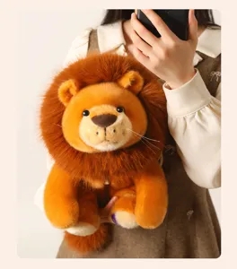 Duftender langhaariger Loewe Plueschtier Simulation Tier Puppe Kinderspielzeug Geschenk
