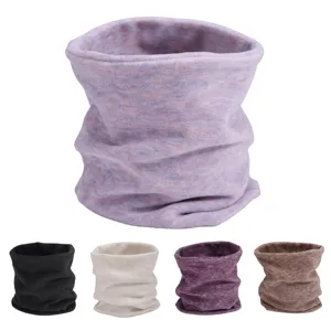 Winter Warm Polyester Neck Gaiter Knitted Scarf Thickened Windproof Thermal Neck Warmer Unisex Outdoor Cycling Fashion Scarf