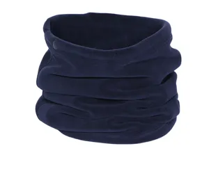 Winter warm fleece neck gaiter for outdoor cycling, soft thick windproof thermal scarf.