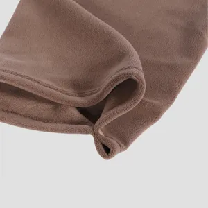Brown Winter Fleece Neck Warmer Windproof Thermal Scarf Cover for Outdoor Cycling Sports