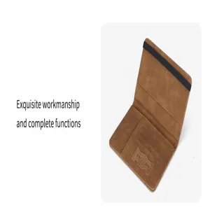 Porta Pasaporte de Cuero PU Billetera de Viaje Multifuncional con Ranuras para Tarjetas