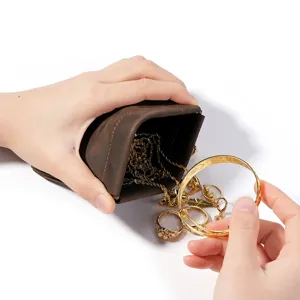 Retro genuine leather coin purse mini spring pouch pocket wallet for men daily use