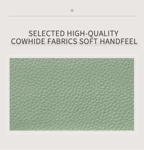 Echtes Rindsleder Material Detailmuster, weicher Griff und feine Textur fur edle Geldborsen.
