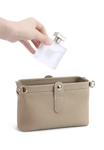 Upgraded PU leather cosmetic bag multi-functional storage handbag for daily travel essentials