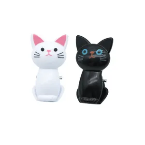 Plastic cartoon cat clip food sealing clip office memo holder desktop photo clips