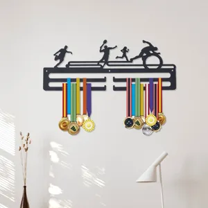 Metal sports medal hanger display rack for running marathon awards wall decoration hooks