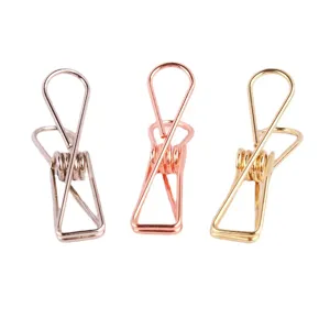 Set de pinces à papier en métal, pinces de bureau créatives pour l'école et la maison design.