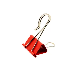 Creative Metal Large Binder Clips Swan Neck Paper Clamps Heavy Duty Office Stationery Clips Red And White Desk Supplies
