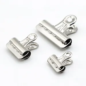 Silver Metal Binder Clips Heavy Duty Long Tail Paper Clamps Document Clips For School Office