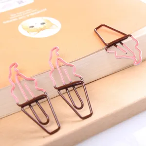Cute metal paper clips bookmarks creative stationery office supplies cute design for student