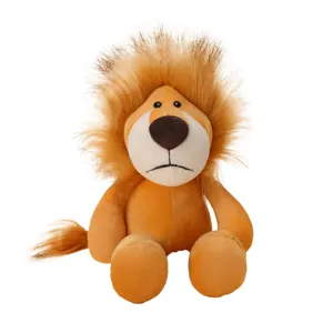 Schattig pluche leeuwen speelgoed, zachte knuffel dier pop voor verjaardagscadeaus van kinderen.