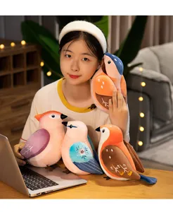 Simulation bird plush toy cute stuffed animal doll for kids soft companion gift ideas