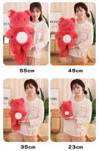 Cute cartoon cat plush toy soft stuffed animal doll for kids sleeping hugging birthday gift
