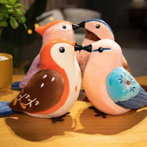 Cute stuffed bird plush toy doll, soft kids companion animal doll for playroom and gift.