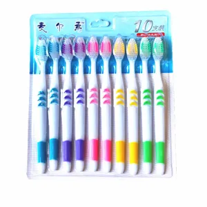 10-pack soft bristle toothbrushes set family economical daily oral care cleaning tool set