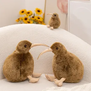 Cute simulation kiwi bird plush toy soft stuffed animal doll children gift room decor main