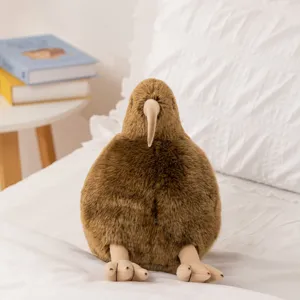 Cute simulation kiwi bird plush toy soft stuffed animal doll for kids gift and home decor collection