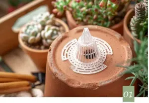 Konischer Blumentopf Netz Einsatz Entwässerung atmungsaktives Plastikfilter Netz Sukkulenten Detail.