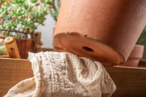 Konischer Blumentopf Entwässerungsnetz Matte atmungsaktiv für Gartenarbeit Detail